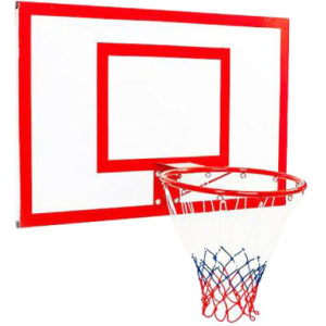 Баскетбольний щит Newt Jordan з кільцем та сіткою 1200 х 900 мм (NE-MBAS-3-450G) краща модель в Миколаєві