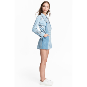 Напівкомбінезон джинсовий H&amp;M 4989906RP12 36 Блакитний (PS2030000034918) ТОП в Миколаєві