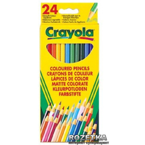 хороша модель 24 кольорові олівці Crayola (3624) (5010065036246)