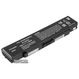 Аккумулятор PowerPlant для Sony Vaio PCG-6C1N Black (11.1V/5200mAh/6Cells) (NB00000138) рейтинг