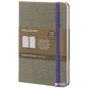 Записная книга Moleskine Blend 9 х 14 см 192 страницы в линейку Зелёная Канва (8051272893526) ТОП в Николаеве