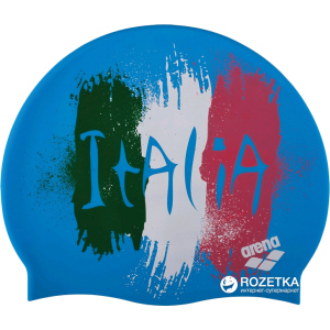 Шапочка для плавания Arena Print 21E368-32 Flag Italy Blue (3468335510323) лучшая модель в Николаеве