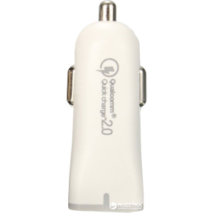 Автомобільний зарядний пристрій Value Qualcomm Quick Charge 2.0 USB White (S0765) краща модель в Миколаєві