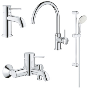 Набір змішувачів GROHE BauClassic 123869K (23162000+32865000+27598001+31234001)