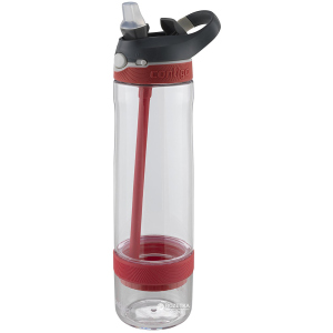 Бутылка для воды Contigo Ashland Infuser Watermelon 760 мл Красная/Серая (72912) лучшая модель в Николаеве