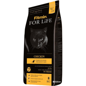 Сухой корм для кошек Fitmin Cat For Life Chicken - 8 кг (8595237014842) лучшая модель в Николаеве