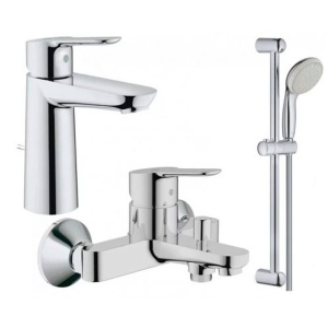 Набір змішувачів для ванни Grohe BauEdge M 3в1 123367M (23758000+32820000+27598001) краща модель в Миколаєві