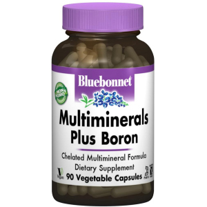 Минералы Bluebonnet Nutrition Мультиминералы + Бор с Железом 90 гелевых капсул (743715002104) в Николаеве