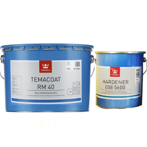 Эмаль эпоксидная TIKKURILA TEMACOAT RM40 химстойкая, TVH-белый, 7.2 + 2л