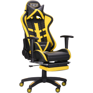 Крісло AMF VR Racer BattleBee Чорне з жовтим (515278/BN-W0110A) надійний