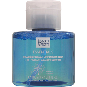 Міцелярний розчин MartiDerm Essentials Micellar Solution Cleanser 3in1 Очищаючий 300 мл (8437000435860) ТОП в Миколаєві