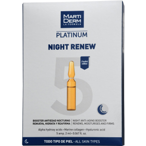 Нічні ампули MartiDerm Platinum Night Renew Ampollas 5 шт х 2 мл (8437019178024) в Миколаєві