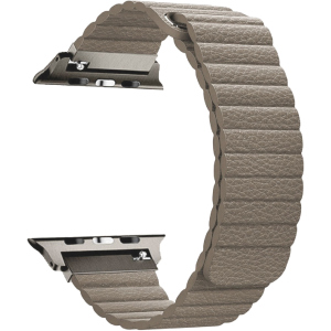 Ремінець Promate Lavish-42 для Apple Watch 42-44 мм 1/2/3/4/5/6/SE Beige (lavish-42.beige) краща модель в Миколаєві