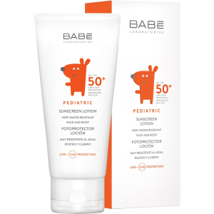 Дитячий сонцезахисний лосьйон BABE Laboratorios SPF 50 100 мл (8437011329400) краща модель в Миколаєві