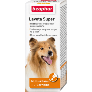 Жидкие витамины Beaphar Laveta Super for dogs для шерсти собак 50 мл (12554) (8711231125548) в Николаеве