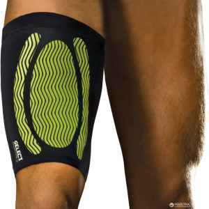 Бандаж стегна Select Compression Thigh Support 6350 XL Чорно-зелений (5703543120468) краща модель в Миколаєві