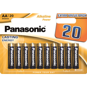 Батарейки Panasonic Alkaline Power лужні AA блістер, 20 шт (LR6REB/20BW) ТОП в Миколаєві