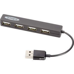 USB-хаб Digitus Ednet USB 2.0 4 порти Black (85040) рейтинг