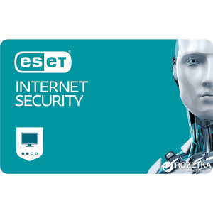 Антивірус ESET Internet Security (2 ПК) ліцензія на 1 рік Базова (електронний ключ у конверті) в Миколаєві