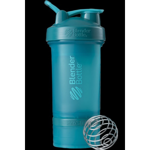 Шейкер BlenderBottle ProStak з кулькою 650 мл Блакитний (PS 22oz Teal) ТОП в Миколаєві