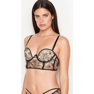 Бюстье Victoria's Secret 721458707 36D Бежевий/Чорний (1159750812) ТОП в Миколаєві