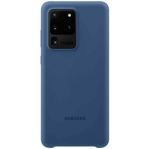 Панель Samsung Silicone Cover Samsung Galaxy S20 Ultra Navy Blue (EF-PG988TNEGRU) ТОП в Миколаєві