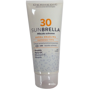 Солнцезащитное молочко Dermedic Sunbrella Для безопасного загара SPF 30 200 мл (5906739782857) лучшая модель в Николаеве