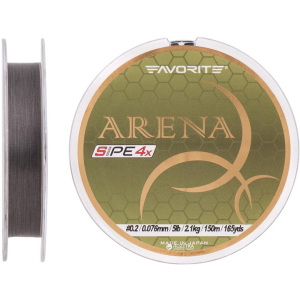 Шнур Favorite Arena PE 4x 150 м # 0.2/0.076 мм 2.1 кг Сріблястий (16931089) краща модель в Миколаєві