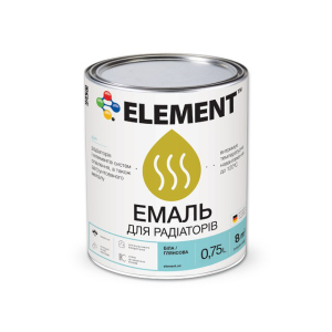 Акриловая эмаль для радиаторов "ELEMENT" 0.75 л рейтинг