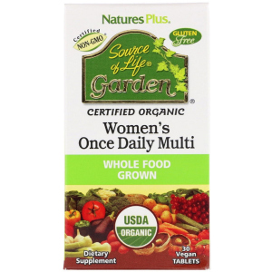 Витамины Nature's Plus Source of Life Garden Naturally Therapeutic Women's Once Daily Multi 30 таблеток (97467307476) лучшая модель в Николаеве