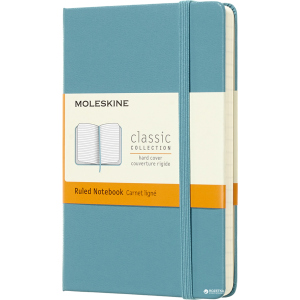 Записная книга Moleskine Classic 9 х 14 см 192 страницы в линейку Океанский синий (8058341715246) в Николаеве