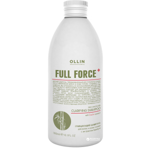 Очищающий шампунь для волос и кожи головы Ollin Professional Ollin Full Force с экстрактом бамбука 300 мл (4620753725614) ТОП в Николаеве