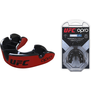 Капа OPRO Junior Silver UFC Hologram Red/Black (002265001) в Миколаєві