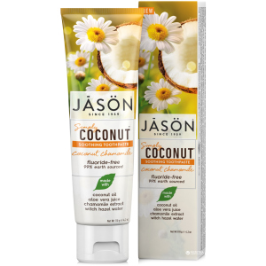 Зубна паста Jason Загоює з олією кокосу Simply Coconut 119 г (078522014966) в Миколаєві