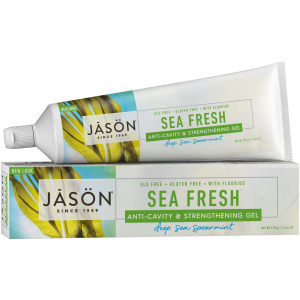 Гелева зубна паста Jason проти зубного каменю Sea Fresh з коензимом Q10 170 г (078522015307) краща модель в Миколаєві