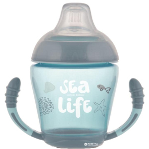 Кухоль Canpol babies непроливайка з м'яким силіконовим носиком Sea Life сіра 230 мл (56/501_grey) в Миколаєві