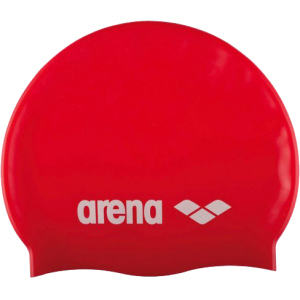 Шапочка для плавання Arena Classic Silicone 91662-044 Red-white (3468335686042) краща модель в Миколаєві