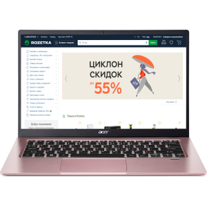 Ноутбук Acer Swift 1 SF114-34 (NX.A9UEU.00C) Sakura Pink в Миколаєві