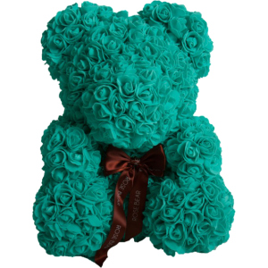 М'яка іграшка UFT Bear Flowers Ведмедик з троянд Turquoise 27 см (BB3) (4820176249104) в Миколаєві