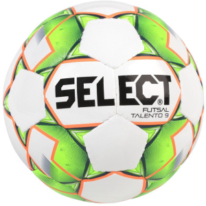 Мяч футзальный Select Futsal Talento 9 №2 White-Green-Orange (5703543187126) ТОП в Николаеве