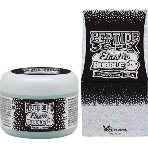 Омолаживающий пузырьковый крем для лица Elizavecca Peptide 3d Fix Elastic Bubble Facial Cream 100 г (8809624500062) в Николаеве