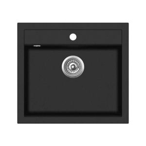 Кухонна мийка AquaSanita Quadro SQQ100W Black Metallic