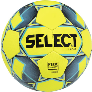 Мяч футбольный Select Team Fifa Approved New (016) №5 Yellow-Blue (5703543200993)