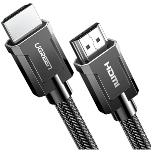 Кабель Ugreen HD135 HDMI to HDMI v2.1 8K-60 Гц/4K-120 Гц Braided 1 м Gray (90402014) лучшая модель в Николаеве