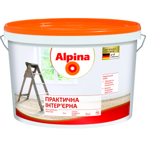 купить Краска интерьерная Alpina "Практичная" 25 кг Белая (930241)