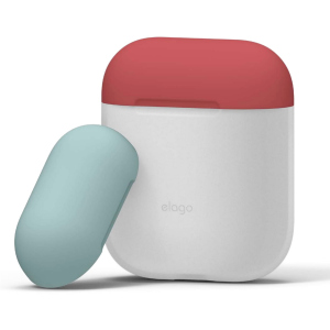 Чехол Elago Duo Case для AirPods Blue/Italian Rose/Coral Blue (EAPDO-LUBL-IROCBL) ТОП в Николаеве