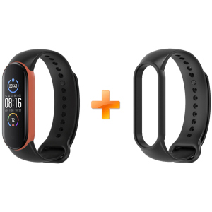 Xiaomi Mi Band 5 MiJobs Dual Color Black/Orange (MJ5-DSS005BO) лучшая модель в Николаеве