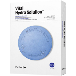 Зволожуюча маска з гіалуроновою кислотою Dr.Jart+ Dermask Water Jet Vital Hydra Solution 30 г x 5 шт (8809642712218) краща модель в Миколаєві