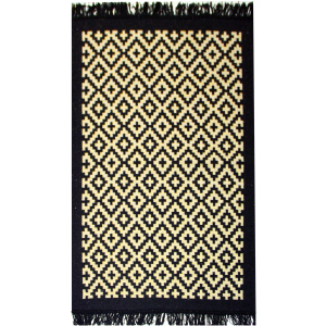 Килим IzziHome Lara LR01 Siyah Sari 80 x 125 (2200000552365) краща модель в Миколаєві