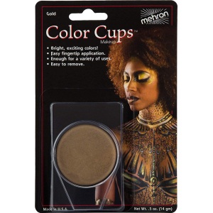 Кремовий грим Mehron Color Cups Gold 12 г (CCC-GD) (764294502106) краща модель в Миколаєві